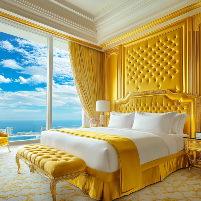 Luxury Gold Hotel Room