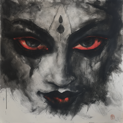 Abstract Goddess Kali