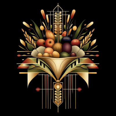 Art Deco Cornucopia