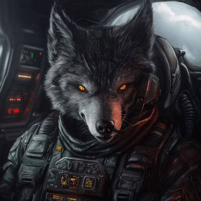 Alien Wolf Combat Pilot