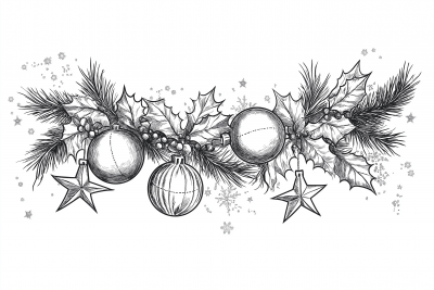 Linear Christmas Garlands