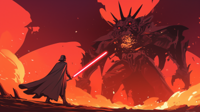 Darth Vader vs Darth Plagueis Concept Art