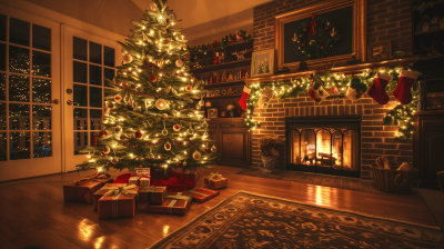 Cozy Christmas Living Room