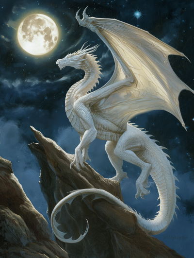 Majestic Moonlit Dragon