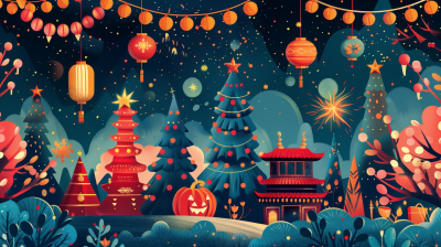 Festive Holiday Illustrations