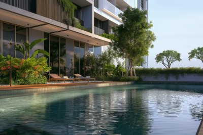 Luxurious Rooftop Pool in Bangkok