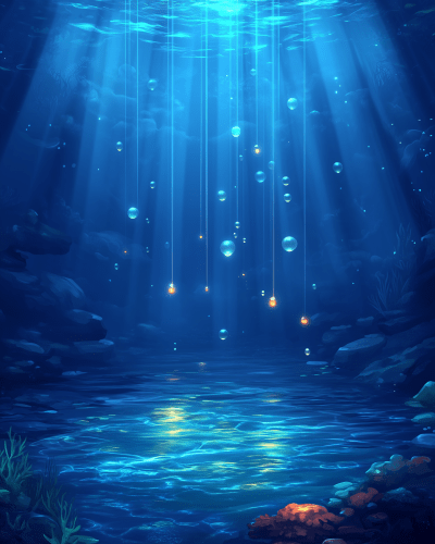 Serene Underwater Reflections