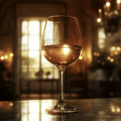 Wine Glass in Parisian Chateau