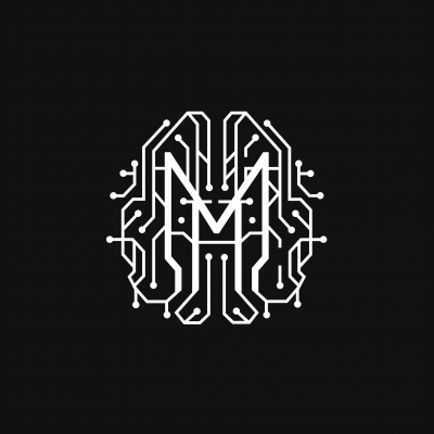 Minimalist Brain M Logo