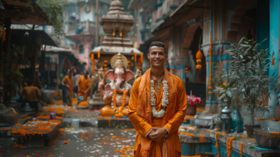 Celebration at Ganapathy Monument