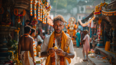 Neymar Celebrating Ganesh Chaturthi