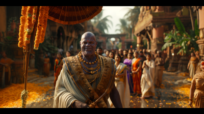 Thanos Celebrating Onam