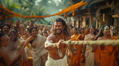 Thor in Traditional Kerala Attire