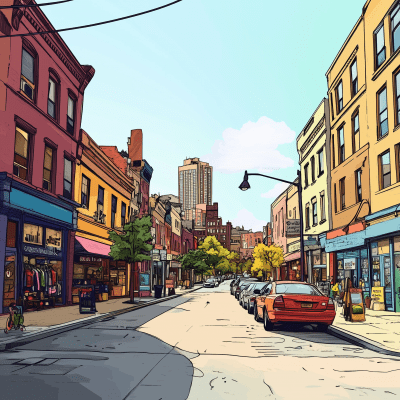 Urban Neighborhood Sketch