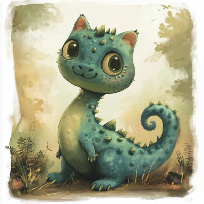 Fairytale Dinosaur Cat