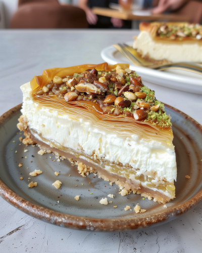 Delicious Baklava Cheesecake