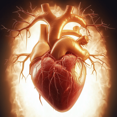 Realistic Human Heart Illustration