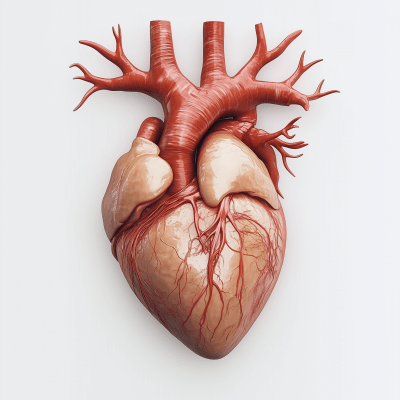 Realistic Human Heart Illustration