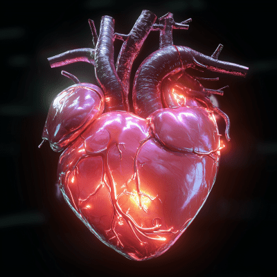 Realistic Human Heart Illustration