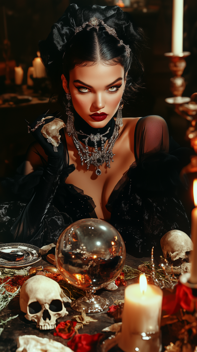 Witch at the Crystal Ball