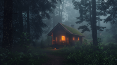 Magical Cabin in the Forest