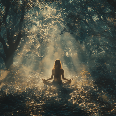 Meditation in a Forest