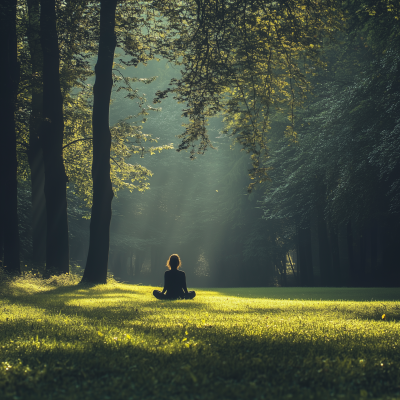 Serene Meditation in Nature