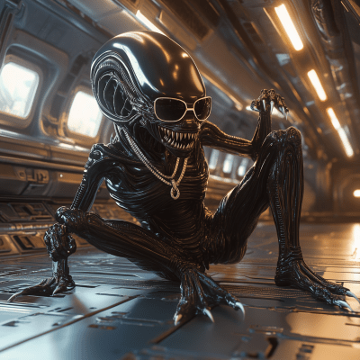 Breakdancing Alien