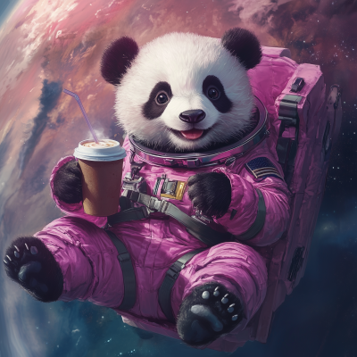 Floating Baby Panda