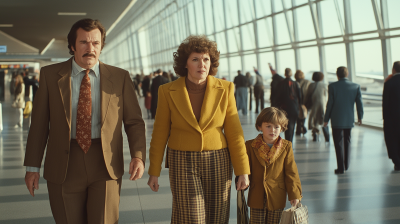 Family at Dulles Airport 1975