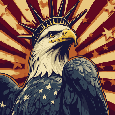 Patriotic Woodcraft Background