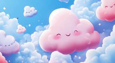 Kawaii Style Clouds