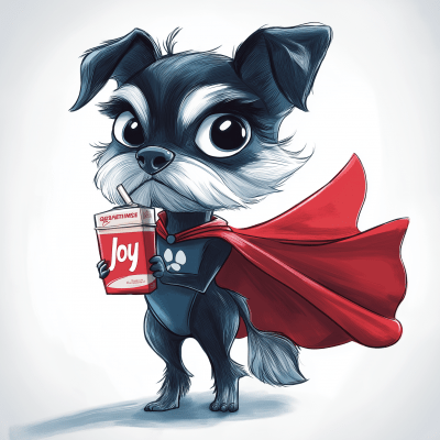 Miniature Superhero Schnauzer