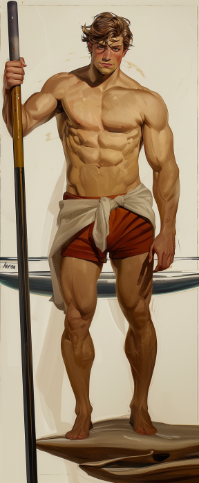 Man in Trunks