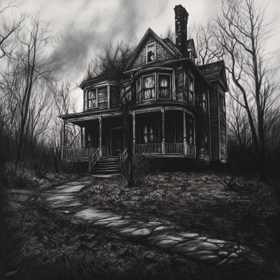 Haunted House Drawing