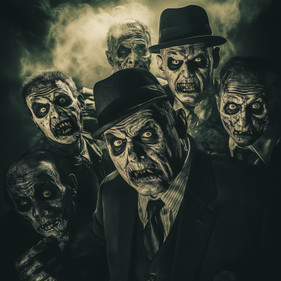 Mafia Halloween Zombies Portrait