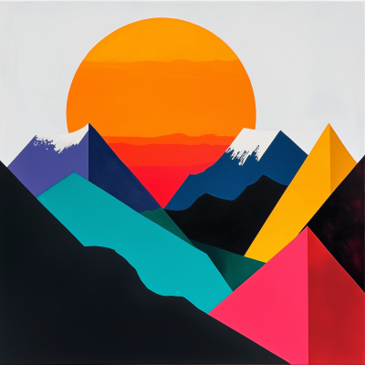 Bold Mountains Sunset