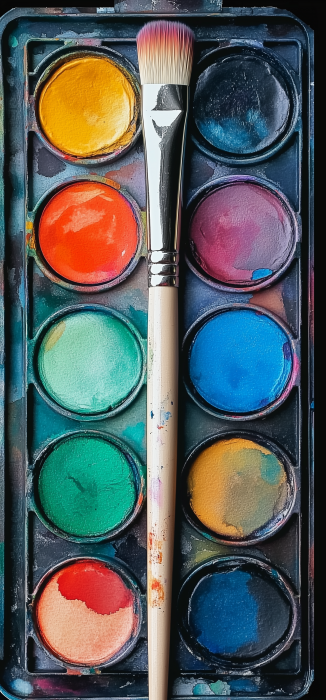 Art Nouveau Watercolor Palette