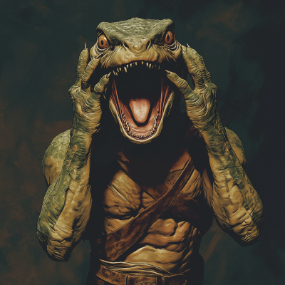 Reptilian Humanoid Scream