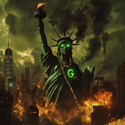 Lady Liberty in Chaos