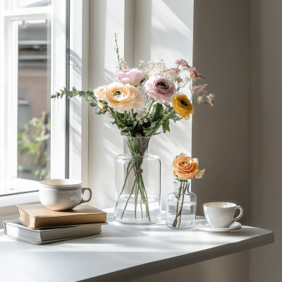 Bright Interior with Vases