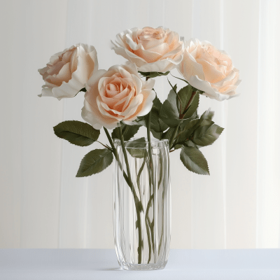 Four Roses in a Vase