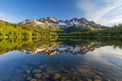 Majestic Mountain Reflection