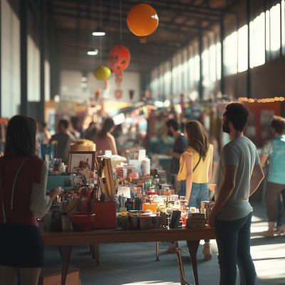 People Browsing at an Event