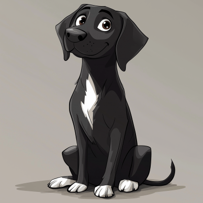 Cartoon Labrador Dog