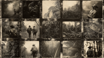 Vintage Jungle Travel Collage