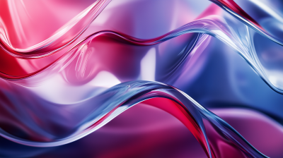 Wavy Glass Shapes Background