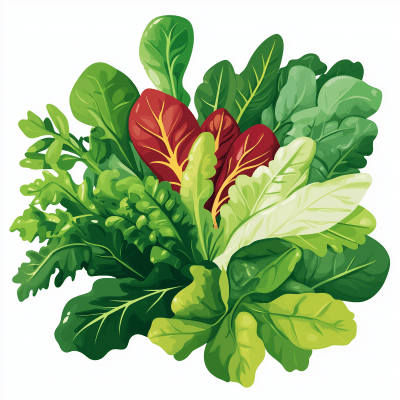 Fresh Leafy Greens Salad Logo