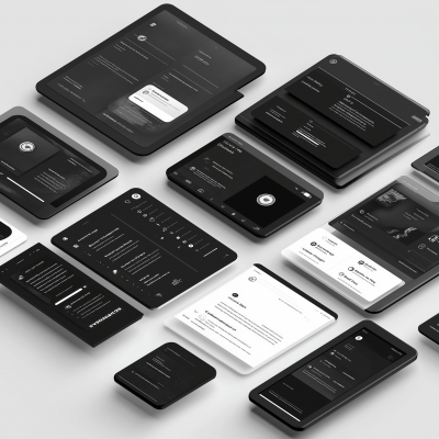 Black and White UI Design