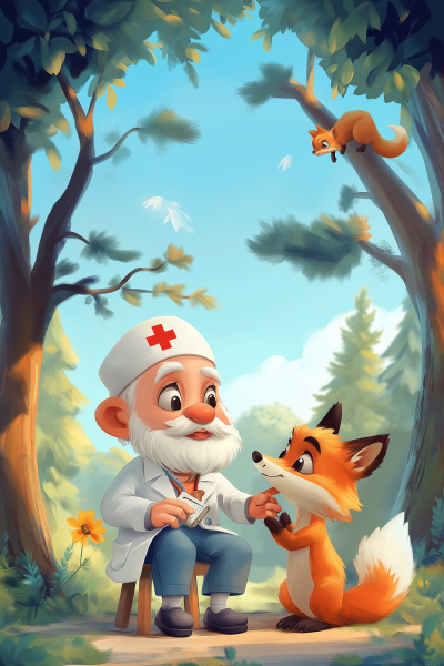 Friendly Doctor and Fox